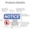 Signmission No Bare Contact With Rte Foods, 14 in W x Rectangle, Aluminum OS-2PACK-NS-A-1014-L-14389 - alternate 5